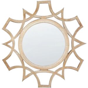 Beliani ZAPOPAN 60cm Light Wood Wall Mirror - Wall Mirror Beliani ZAPOPAN 60cm Light Wood Wall Mirror - Wall Mirror