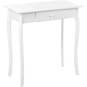 Beliani Console Table White MDF Wooden Legs - Hallway Furniture Beliani Console Table White MDF Wooden Legs - Hallway Furniture
