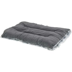 Beliani Pet Bed Grey Velvet Polyester 60 x 45 cm - Pet Bed Beliani Pet Bed Grey Velvet Polyester 60 x 45 cm - Pet Bed