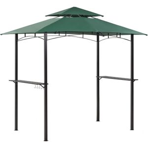 Beliani NARO - Green Steel Garden Gazebo Beliani NARO - Green Steel Garden Gazebo