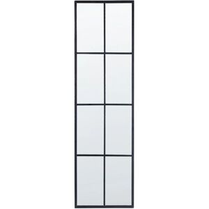Beliani Wall Mirror CAMON 132cm Black Metal - Wall Mirror Beliani Wall Mirror CAMON 132cm Black Metal - Wall Mirror