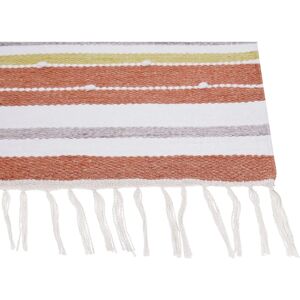 Beliani Multicolour Striped Indoor Outdoor Area Rug - 80x150cm Beliani Multicolour Striped Indoor Outdoor Area Rug - 80x150cm