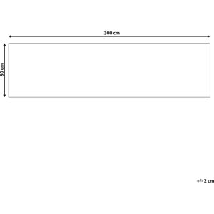 Beliani Runner Rug Multicolour Cotton 80 x 300 cm Hallway Kitchen Runner Geometric Pattern Long Carpet - Runner Rug Beliani Runner Rug Multicolour Cotton 80 x 300 cm Hallway Kitchen Runner Geometric Pattern Long Carpet - Runner Rug