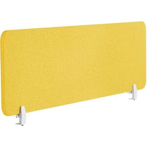 Beliani Desk Screen Yellow WALLY - Acoustic Divider for Office Beliani Desk Screen Yellow WALLY - Acoustic Divider for Office