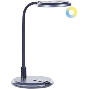 Beliani Lámpara de Escritorio LED Negra Sintética Iluminación de Mesa Lámpara de Ordenador Brazo Ajustable Beliani Lámpara de Escritorio LED Negra Sintética Iluminación de Mesa Lámpara de Ordenador Brazo Ajustable