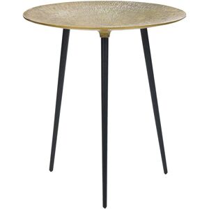 Beliani Gold Black Metal Side Table - Accent End Table 45x45x50cm Beliani Gold Black Metal Side Table - Accent End Table 45x45x50cm