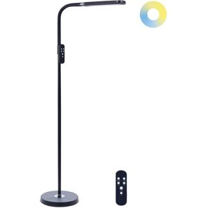 Beliani Floor LED Lamp Black - Dimmable, Remote, Adjustable, Modern Lighting Beliani Floor LED Lamp Black - Dimmable, Remote, Adjustable, Modern Lighting