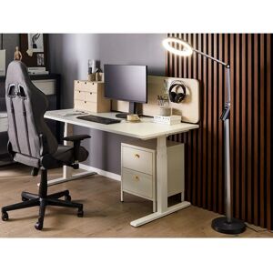 Beliani Dark Grey LED Floor Lamp with Dimmer - Modern Lighting Beliani Dark Grey LED Floor Lamp with Dimmer - Modern Lighting