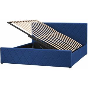 Beliani Storage Bed Pink Velvet Upholstery - Storage Bed Beliani Storage Bed Pink Velvet Upholstery - Storage Bed