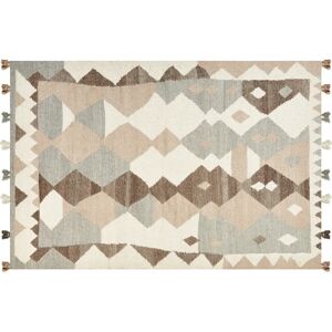 Beliani Wool Kilim Area Rug - Multicolour, 200x300cm, Handmade Beliani Wool Kilim Area Rug - Multicolour, 200x300cm, Handmade