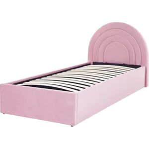 Beliani Pink Velvet Storage Bed - Storage Bed Beliani Pink Velvet Storage Bed - Storage Bed