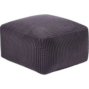 Beliani MUKKI Dark Grey Pouffe - Square Ottoman Beliani MUKKI Dark Grey Pouffe - Square Ottoman