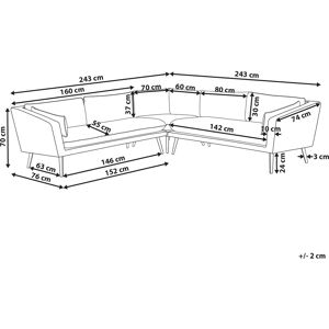 Beliani Outdoor Corner Sofa Beige Polyester Upholstery 5 Seater Garden Couch UV Water Resistant Modern Design Beliani Outdoor Corner Sofa Beige Polyester Upholstery 5 Seater Garden Couch UV Water Resistant Modern Design