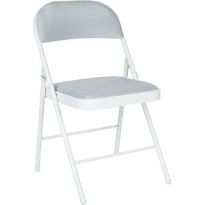 Beliani - Set of 4 Light Grey Folding Chairs - Chairs Beliani - Set of 4 Light Grey Folding Chairs - Chairs