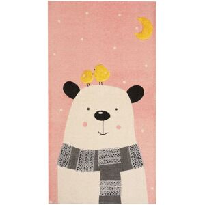 Beliani Cotton Kids Rug Bear Print 80 x 150 cm Multicolour - Rug Beliani Cotton Kids Rug Bear Print 80 x 150 cm Multicolour - Rug