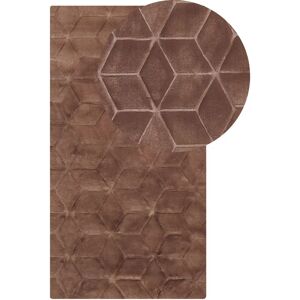 Beliani Faux Rabbit Fur Rug - Brown - 80x150 cm - Rug Beliani Faux Rabbit Fur Rug - Brown - 80x150 cm - Rug