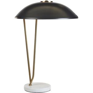 Beliani DANTO Black Gold Marble Base Iron Shade Table Lamp - Table Lamp Beliani DANTO Black Gold Marble Base Iron Shade Table Lamp - Table Lamp
