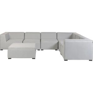 Beliani AREZZO Corner Sofa - 7 Seater - Light Grey Beliani AREZZO Corner Sofa - 7 Seater - Light Grey