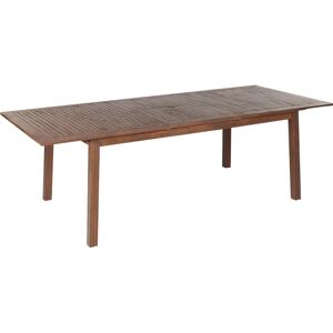 Beliani Garden Table Dark Acacia Wood 180/240 x 100 cm - Garden Table Beliani Garden Table Dark Acacia Wood 180/240 x 100 cm - Garden Table