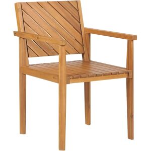 Beliani Garden Chair BARATTI Light Wood - Garden Chair Beliani Garden Chair BARATTI Light Wood - Garden Chair