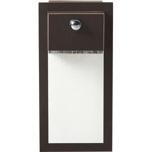 Beliani Black Outdoor LED Wall Light ELLIOT with Motion Sensor Beliani Black Outdoor LED Wall Light ELLIOT with Motion Sensor