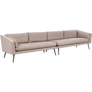 Beliani Outdoor Sofa Beige Polyester Upholstery 4 Seater - Sofa Beliani Outdoor Sofa Beige Polyester Upholstery 4 Seater - Sofa
