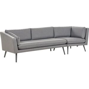 Beliani Outdoor Grey Polyester 3 Seater Sofa - Sofa Beliani Outdoor Grey Polyester 3 Seater Sofa - Sofa