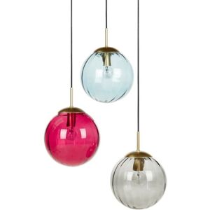 Beliani Pendant Lamp Multicolour Iron Glass Living Room - Pendant Lamp Beliani Pendant Lamp Multicolour Iron Glass Living Room - Pendant Lamp
