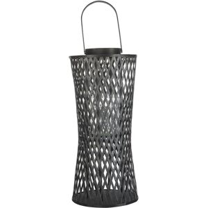 Beliani Musta bambu ja puu kynttilälyhty 58 cm - Kynttilälyhty Beliani Musta bambu ja puu kynttilälyhty 58 cm - Kynttilälyhty