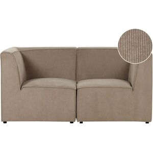 Beliani Modular 2 Seater Sofa Taupe - Sofa Beliani Modular 2 Seater Sofa Taupe - Sofa