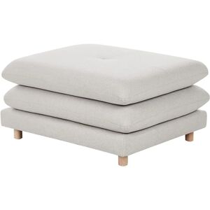 Beliani Heden Modern Beige Polyester Fabric Ottoman - Ottomans Beliani Heden Modern Beige Polyester Fabric Ottoman - Ottomans