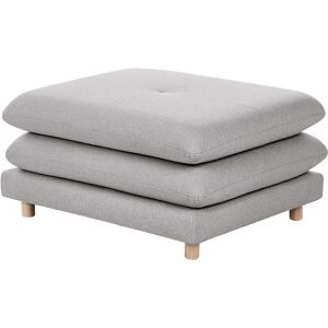 Beliani Heden Gray Polyester Fabric Modular Ottoman - Modern Style Beliani Heden Gray Polyester Fabric Modular Ottoman - Modern Style