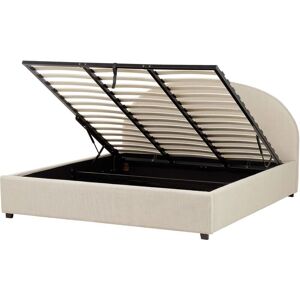 Beliani Storage Bed EU Super King Size Beige - Storage Bed Beliani Storage Bed EU Super King Size Beige - Storage Bed