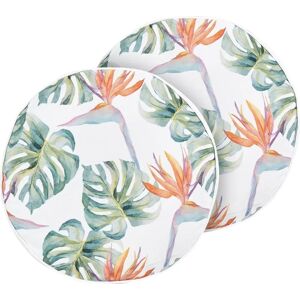 Beliani Garden Cushions Set - Monstera & Plant Patterns - 40cm Beliani Garden Cushions Set - Monstera & Plant Patterns - 40cm
