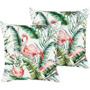 Beliani Outdoor Cushions - Multicolor - 45x45 cm Square Beliani Outdoor Cushions - Multicolor - 45x45 cm Square
