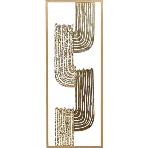 Beliani Wall Decor Thulium Rectangular Metal Gold - Wall Decor Beliani Wall Decor Thulium Rectangular Metal Gold - Wall Decor