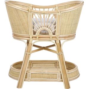 Beliani Bassinet Natural Rattan LAGRASSE - Baby Bed Beliani Bassinet Natural Rattan LAGRASSE - Baby Bed