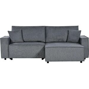 Beliani Corner Sofa Bed Dark Grey - Corner Sofa Bed Beliani Corner Sofa Bed Dark Grey - Corner Sofa Bed