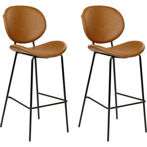 Beliani Set of 2 Dining Chairs - Retro Modern Furniture Beliani Set of 2 Dining Chairs - Retro Modern Furniture