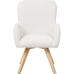 Beliani BJARN White Armchair - Modern Minimalist Design Beliani BJARN White Armchair - Modern Minimalist Design
