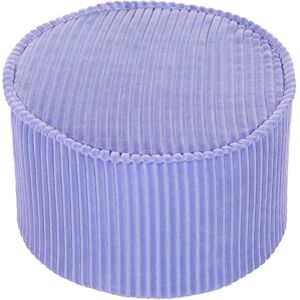 Beliani Zikria Velvet Cotton Round Pouf - Boho, Violet Light Beliani Zikria Velvet Cotton Round Pouf - Boho, Violet Light