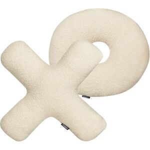 Beliani Beige Teddy Letter Cushions - Cushions Beliani Beige Teddy Letter Cushions - Cushions