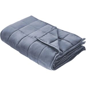 Beliani Blue Microfibre Weighted Blanket 150x100cm 4kg - Weighted Blanket Beliani Blue Microfibre Weighted Blanket 150x100cm 4kg - Weighted Blanket