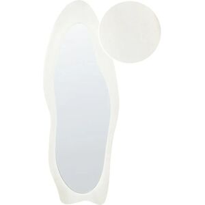 Beliani Wall Mirror Reigny Velvet White - Wall Mirror Beliani Wall Mirror Reigny Velvet White - Wall Mirror