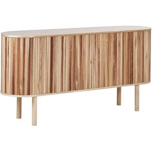 Beliani Light Wood Sideboard - 75cm Modern Storage Solution Beliani Light Wood Sideboard - 75cm Modern Storage Solution