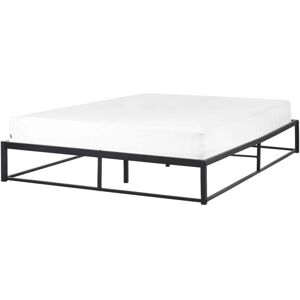 Beliani Bed Frame Black Metal EU King - 160x200 - Modern Style Beliani Bed Frame Black Metal EU King - 160x200 - Modern Style