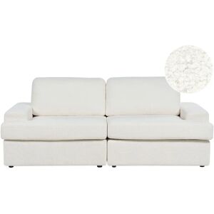 Beliani White Boucle 3-Seater Sofa - Sofa Beliani White Boucle 3-Seater Sofa - Sofa
