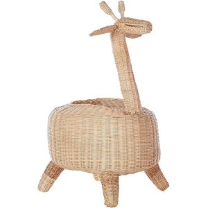 Beliani Giraffe Basket Natural Rattan Toy Organizer - Toy Storage Beliani Giraffe Basket Natural Rattan Toy Organizer - Toy Storage