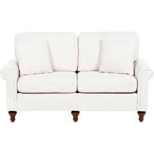 Beliani GINNERUP White Fabric 2-Seater Sofa - Sofa Beliani GINNERUP White Fabric 2-Seater Sofa - Sofa