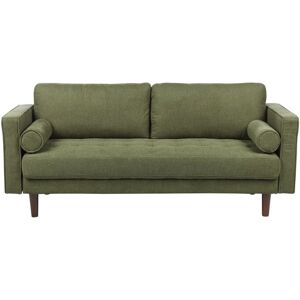 Beliani Green Retro Fabric 3-Seater Sofa - Sofa Beliani Green Retro Fabric 3-Seater Sofa - Sofa